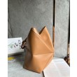 Loewe Grande Puzzle Fold Tote Imitazioni borse griffate Tan Calfskin