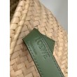 Loewe Medium Basket Borse Imitazioni Raffia e vitello rosmarino