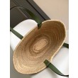 Loewe Medium Basket Borse Imitazioni Raffia e vitello rosmarino