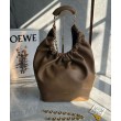 Loewe Medium Squeeze Borse Firmate Replica Marrone Nappa Agnello