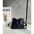 Loewe Mini Flamenco Clutch Borse Firmate Replica Nero Nappa Vitello