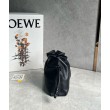 Loewe Mini Flamenco Clutch Borse Firmate Replica Nero Nappa Vitello