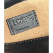 Loewe Mini Flamenco Clutch Borse Firmate Replica Nero Nappa Vitello