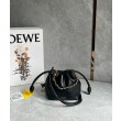 Loewe Mini Flamenco Purse Borse Replica Nero Nappa Agnello