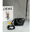 Loewe Mini Flamenco Purse Borse Replica Nero Nappa Agnello