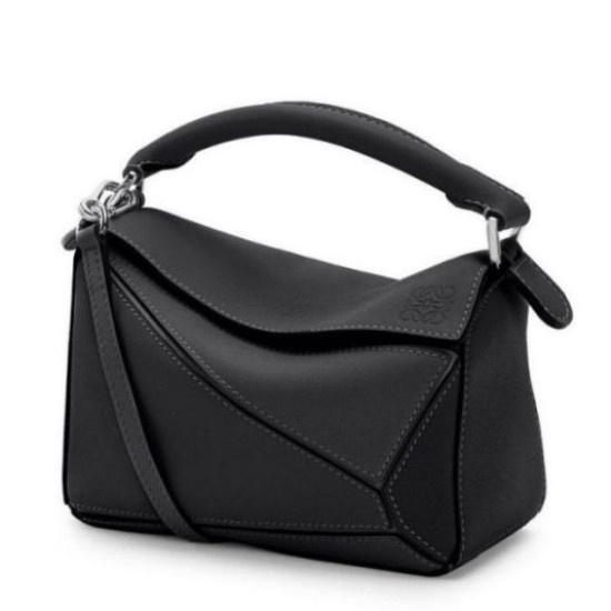 Loewe Mini Puzzle Replica Perfetta Nero Vitello