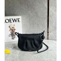 Loewe Paseo Satchel Borse Replica Nero Nappa