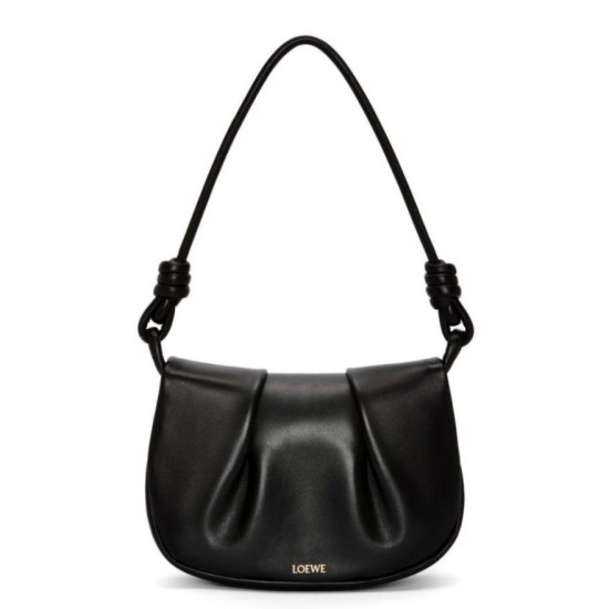 Loewe Paseo Satchel Borse Replica Nero Nappa