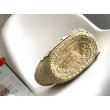 Loewe Piccolo Basket Borse Replica Raffia e vitello bianca