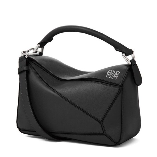 Loewe Piccolo Puzzle Borsa Nero Vitello