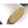 Loewe Piccolo Square Basket Bora Pari all'originale replica Raffia e vitello bianca