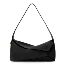 Loewe Puzzle Hobo Borse Replica Nero Nappa Calfskin