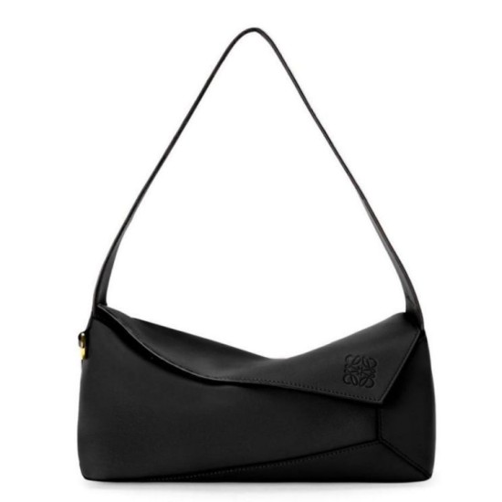 Loewe Puzzle Hobo Borse Replica Nero Nappa Calfskin