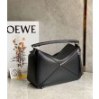 Loewe Puzzle Medium Borsa Replica 1:1 Nero Classico Vitello