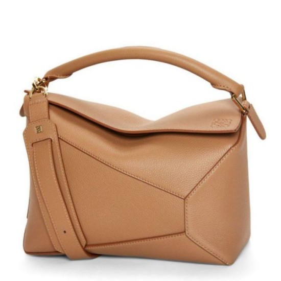Loewe Puzzle Medium Borse Replica Toffee Grained Calfskin