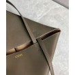 Loewe Puzzle Medium Fold Tote Borsa Dark Green Vitello