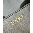Loewe Puzzle Medium Fold Tote Borsa Dark Green Vitello
