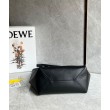 Loewe Puzzle Medium Fold Tote Qualità superiore replica Nero Vitello