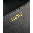Loewe Puzzle Medium Fold Tote Qualità superiore replica Nero Vitello