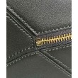 Loewe Puzzle Piccolo Qualità superiore replica Nero Vitello con Manico Intrecciato