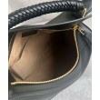 Loewe Puzzle Piccolo Qualità superiore replica Nero Vitello con Manico Intrecciato