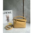 Loewe Puzzle Piccolo Borse Replica Sahara Vitello con Manico Intrecciato