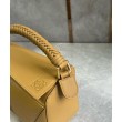 Loewe Puzzle Piccolo Borse Replica Sahara Vitello con Manico Intrecciato