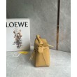 Loewe Puzzle Piccolo Borse Replica Sahara Vitello con Manico Intrecciato