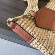 Loewe Slit Tote Qualità superiore replica Raffia e Vitello