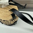 Loewe x Paula's Ibiza Raffia Beehive Degrade Basket Borsa