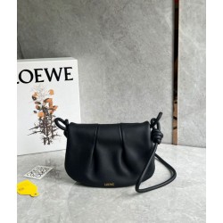 Loewe Paseo Satchel Borse Replica Nero Nappa