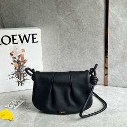 Loewe Paseo Satchel Borse Replica Nero Nappa qualità specchio Replica Perfette Loewe Paseo Satchel Borse Nero Nappa imitazioni