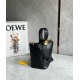 Replica Perfette Loewe Mini Pebble Bucket Borsa Nero Vitello imitazioni