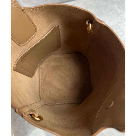 Replica Perfette Loewe Mini Pebble Bucket Borsa Oak Calfskin imitazioni