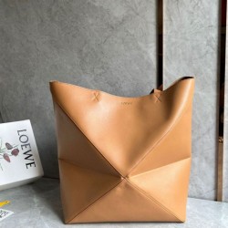 Loewe Grande Puzzle Fold Tote Imitazioni borse griffate Tan Calfskin Replica qualità specchio Replica Perfette Loewe Grande Puzzle Fold Tote Imitazioni borse griffate Tan Calfskin imitazioni