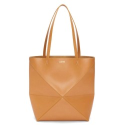 Replica Perfette Loewe Grande Puzzle Fold Tote Imitazioni borse griffate Tan Calfskin imitazioni
