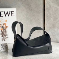 Loewe Puzzle Hobo Borse Replica Nero Nappa Calfskin qualità specchio Replica Perfette Loewe Puzzle Hobo Borse Nero Nappa Calfskin imitazioni
