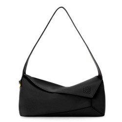 Replica Perfette Loewe Puzzle Hobo Borse  Nero Nappa Calfskin imitazioni