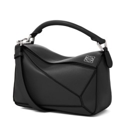 Replica Perfette Loewe Piccolo Puzzle Borsa Nero Vitello imitazioni