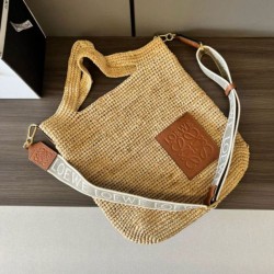 Loewe Slit Tote Qualità superiore replica Raffia e Vitello Replica qualità specchio Replica Perfette Loewe Slit Tote Qualità superiore replica Raffia e Vitello imitazioni
