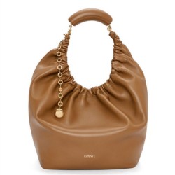 Replica Perfette Loewe Medium Squeeze Borse Firmate  Marrone Nappa Agnello imitazioni