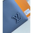 LV Takeoff Pouch LV Aerogram blu navy M11486