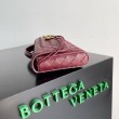 Pochette Andiamo di Bottega Veneta con Manico Agnello Intrecciato Barolo