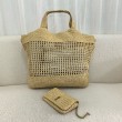 Saint Laurent Icare Maxi Shopping Borse Replica Naturel Raffia