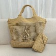 Saint Laurent Icare Maxi Shopping Borse Replica Naturel Raffia