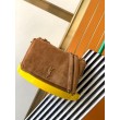 Saint Laurent Jamie 4.3 Piccolo Replica Perfetta Brown Suede Calfskin