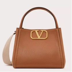 Replica Perfette Valentino Alltime Piccolo Borsa Marrone vitello granata imitazioni