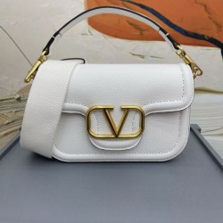 Valentino Alltime Borse a tracolla Bianco Granulate Replica qualità specchio Replica Perfette Valentino Alltime Borse a tracolla Bianco Granulate imitazioni