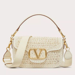 Valentino Alltime Borse a tracolla Bianco Raffia