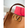 Valentino Alltime Medium Borsa Marrone vitello granata Valentino Alltime Medium Borsa Marrone vitello granata